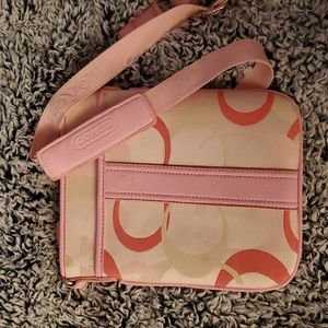 Never used coach crossbody pink purse